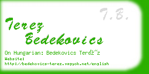 terez bedekovics business card